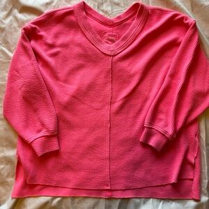 Aerie Long Sleeve V-Neck Sweater